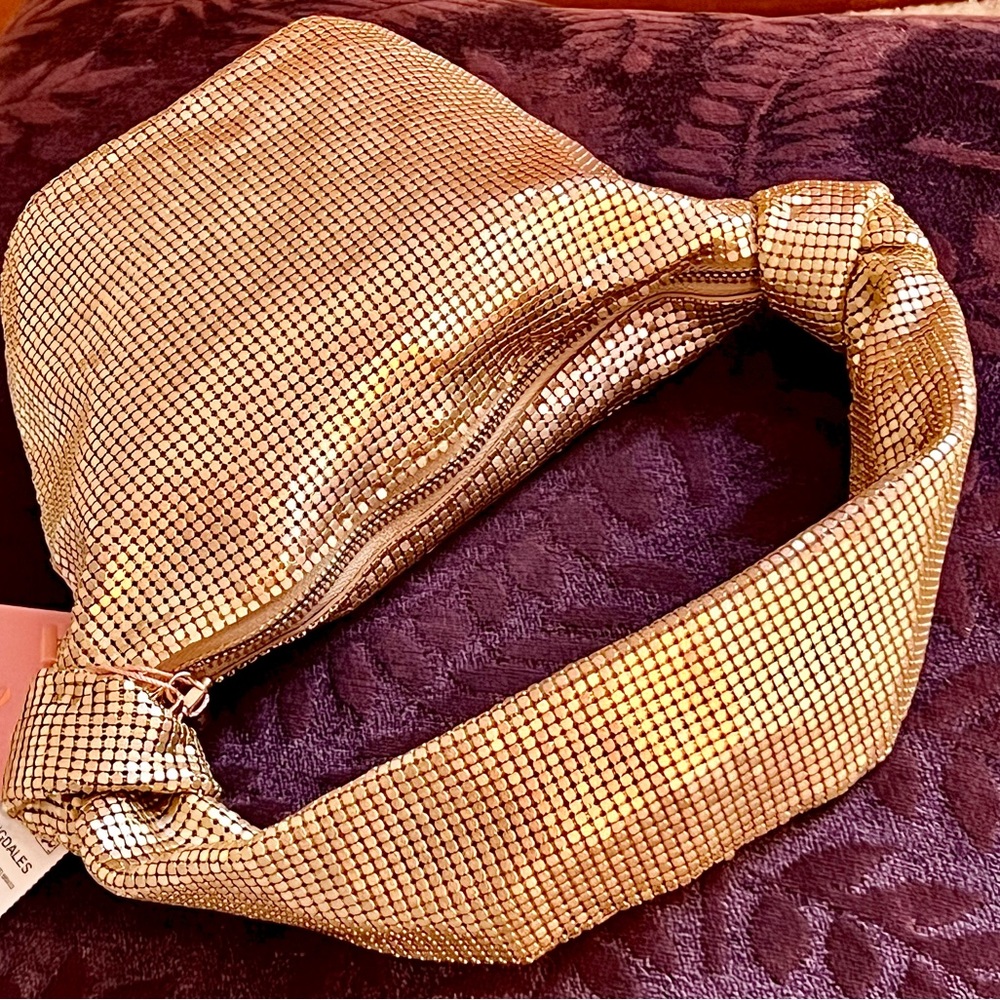🌺🎉HP🎉🌺 NWT Cult Gaia Gia Bag Brushed Brass - Picture 13 of 16